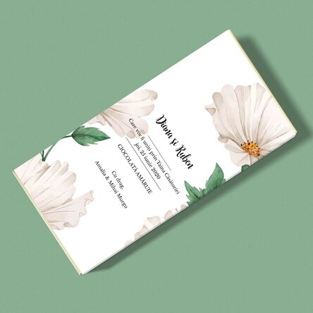 Ciocolată personalizată cu text - Delicate