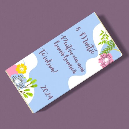 Ciocolată personalizată cu text - Happiness