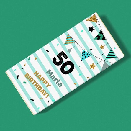 Ciocolată personalizată cu text pentru zi de naștere - Birthday gift
