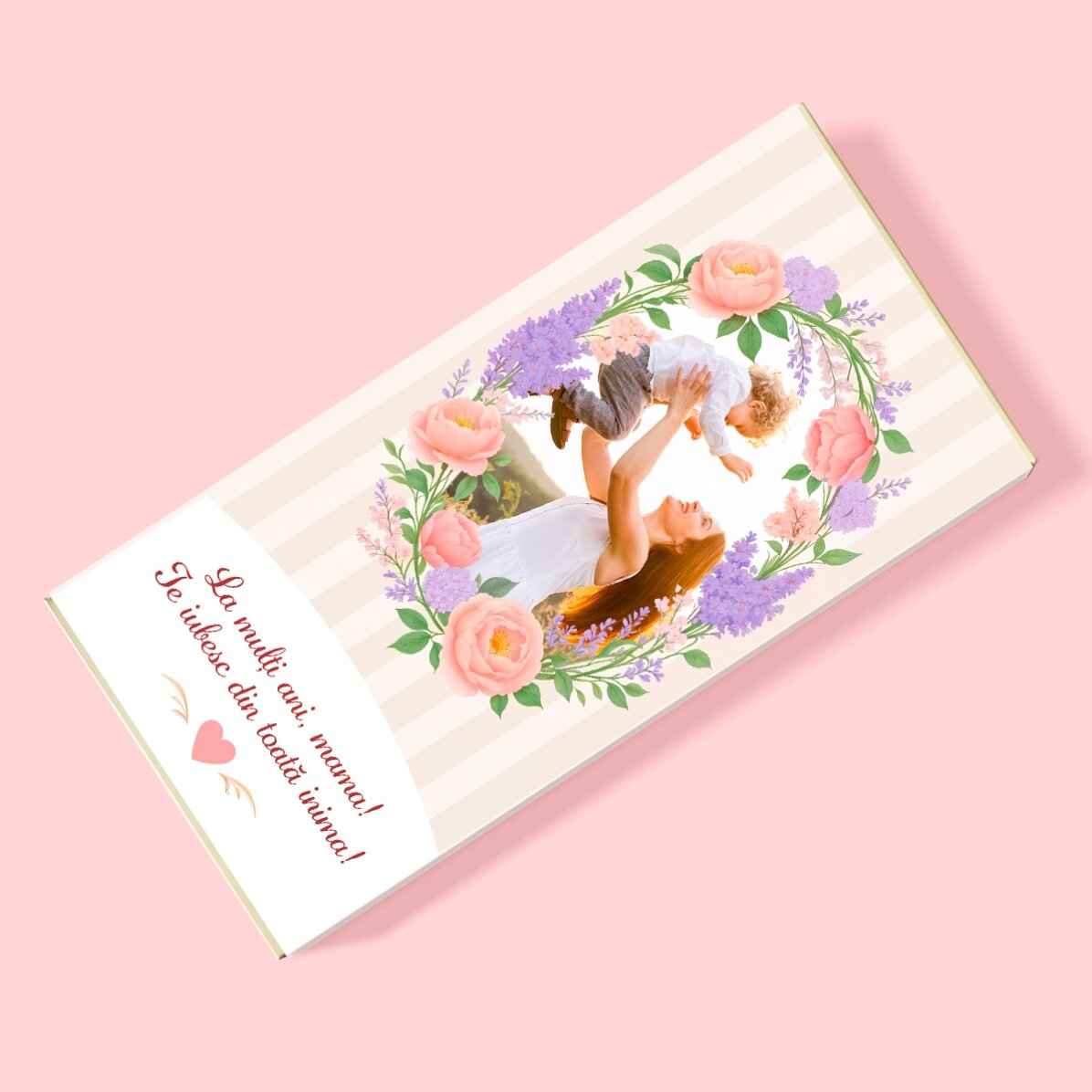 Ciocolată personalizată cu text și poză - Mama