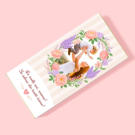 Ciocolată personalizată cu text și poză - Mama