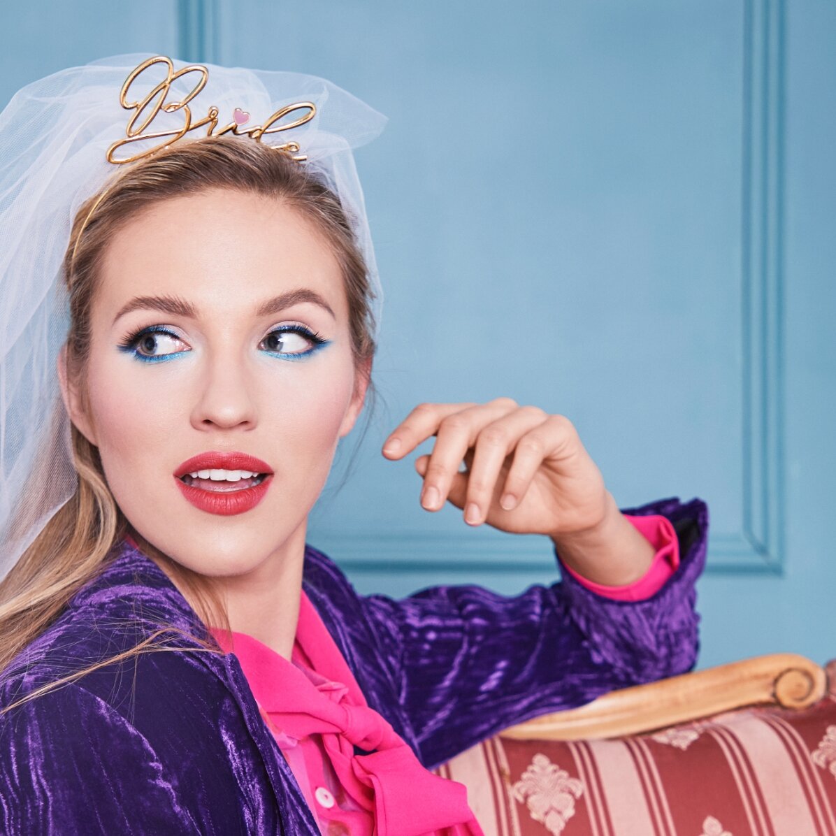 Coroniță aurie petrecerea burlăcițelor - Bride