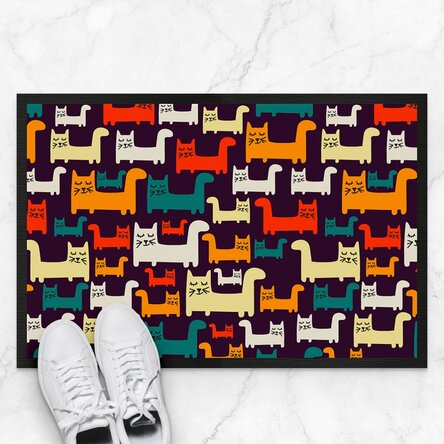 Covoraș de intrare - model animăluțe