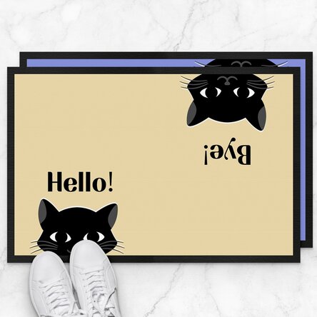 Covoraș de intrare personalizat cu text - Pisici