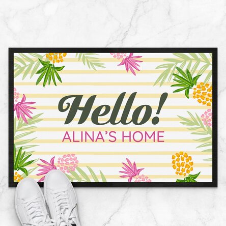 Covoraș de intrare personalizat cu text - Summer vibes