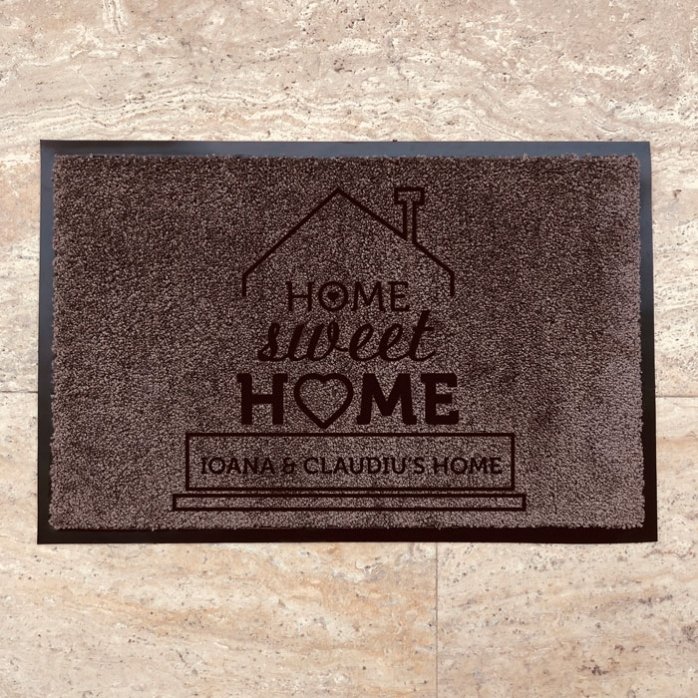 Covoraș intrare de interior personalizat - Home Sweet Home