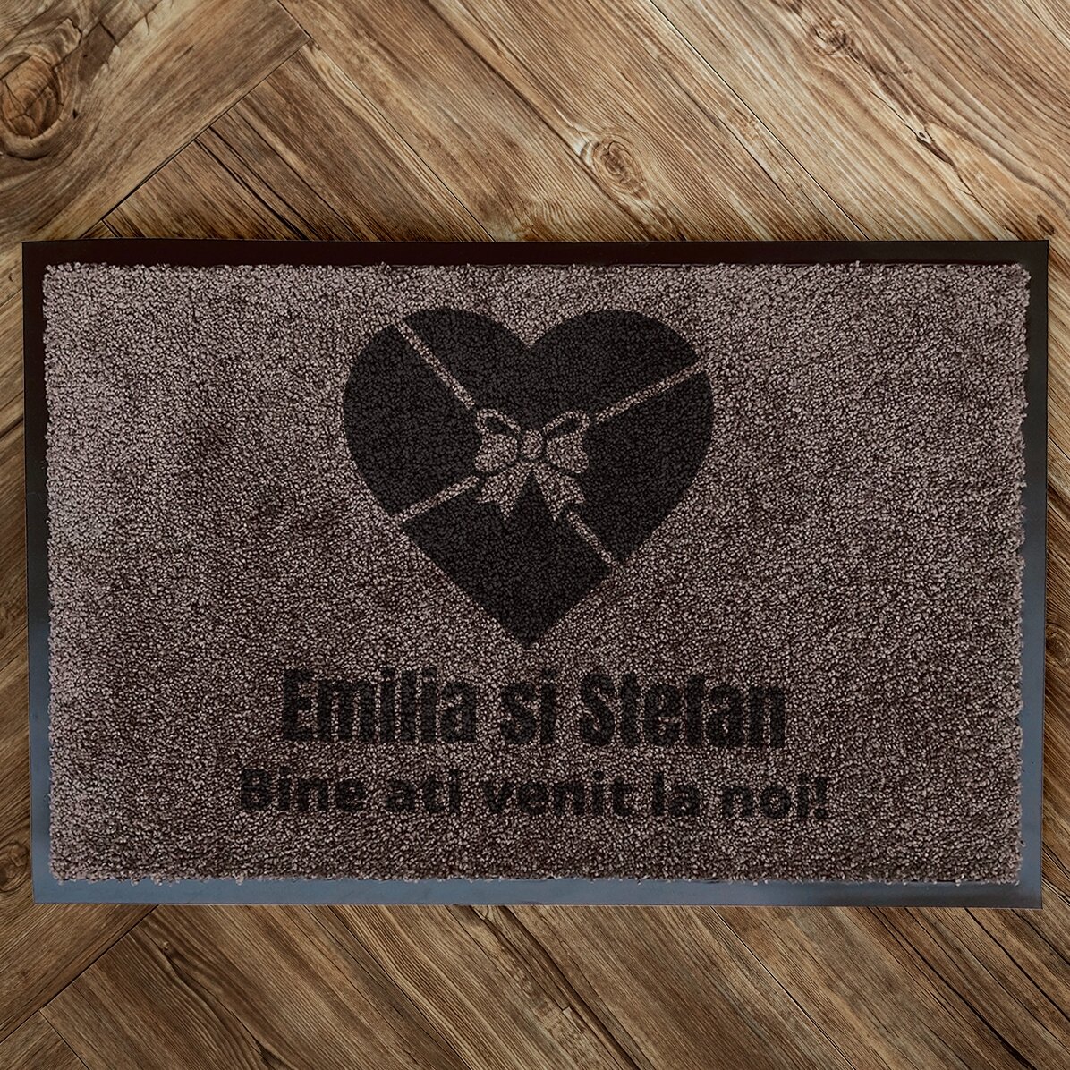 Covoraș intrare de interior personalizat pentru cupluri
