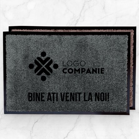 Covoraș intrare de interior personalizat cu logo și mesaj