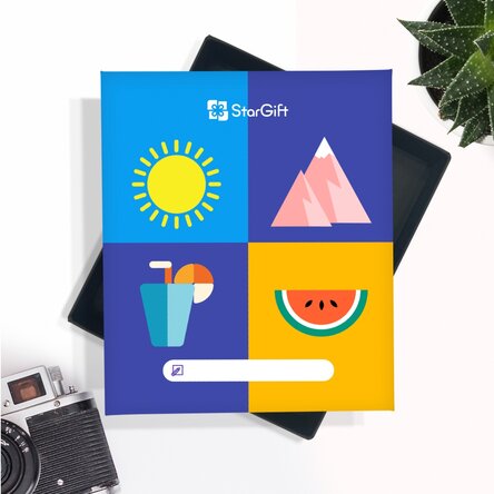 Cutia cu amintiri - 32 poze cu mesaj - model premium Holiday