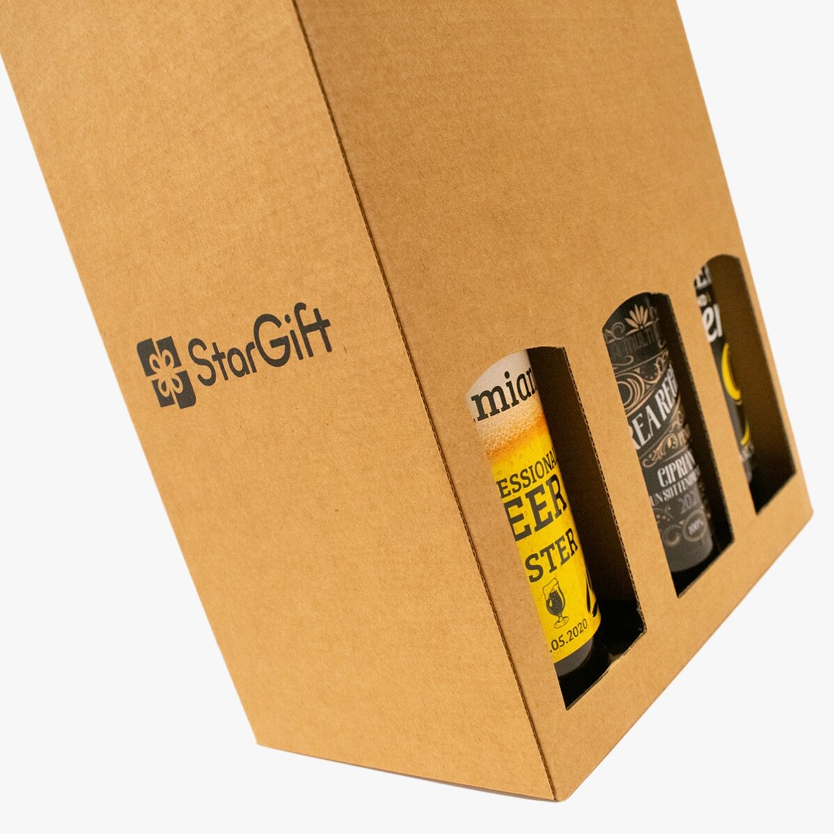 Bax / set / cutie cadou pentru 6 sticle bere