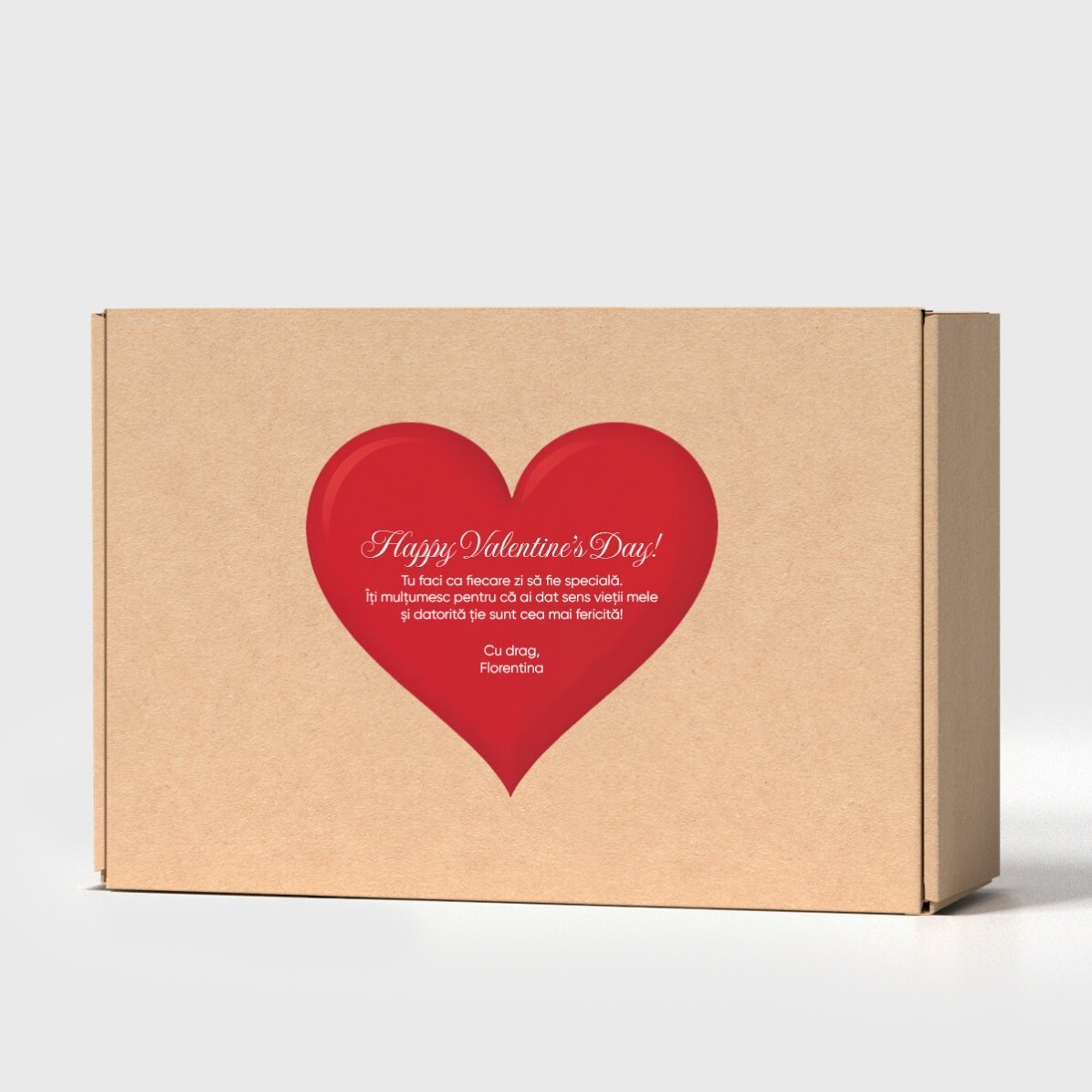 Cutie craft personalizată cu sticker - Heart