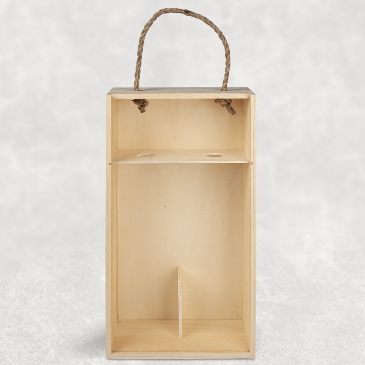 Cutie de vin pentru 2 sticle personalizată cu text pentru nasi - Băiețel