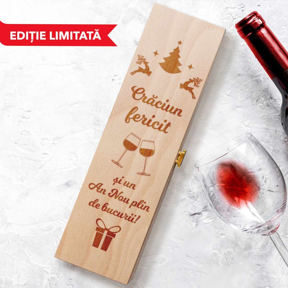 Cutie de vin cadou - Magia Crăciunului