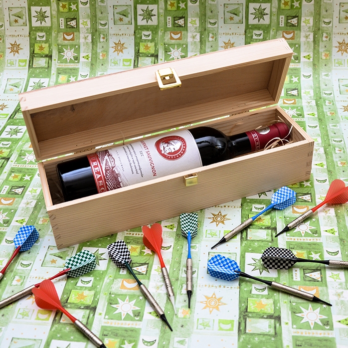 Cutie de vin personalizată - Happy Birthday Gift