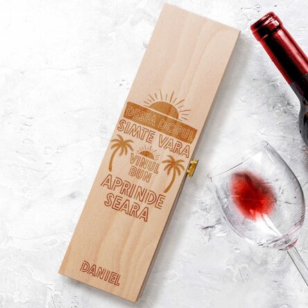 Cutie de vin personalizată - Summer