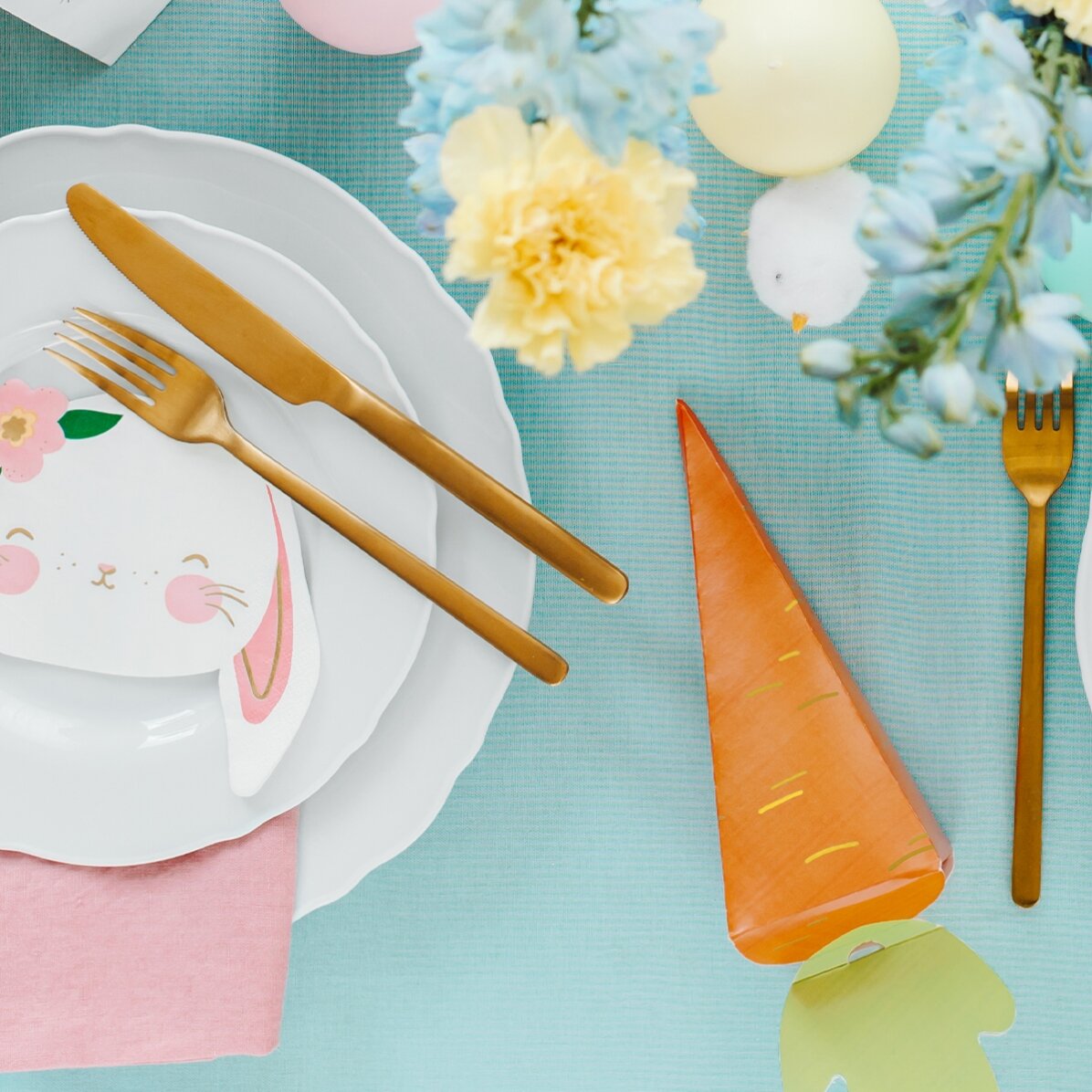 Cutie premium pentru dulciuri/cadouri mici de Paște - Morcov