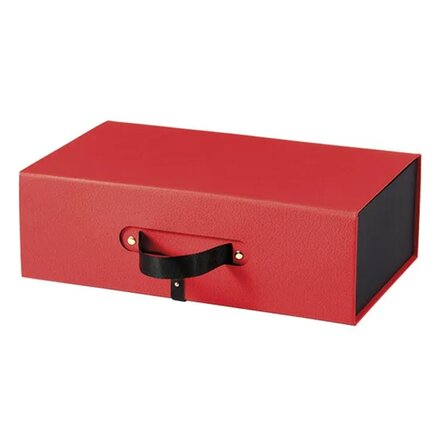Cutie roșie premium cu închidere magnet