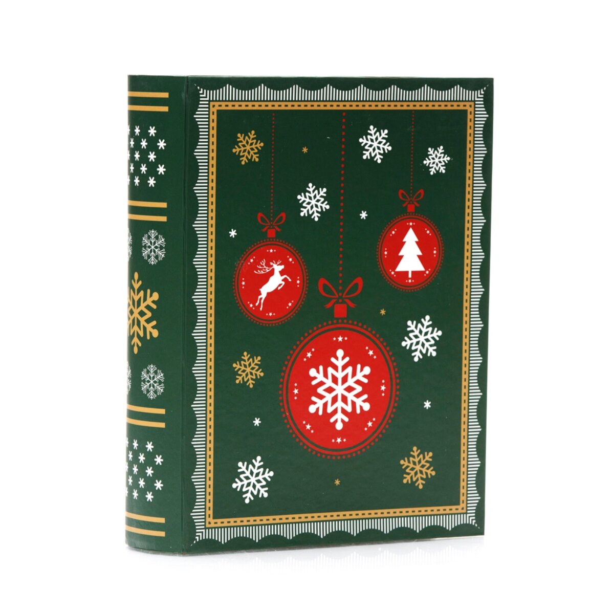 Cutie cadou  de Crăciun - model globuri