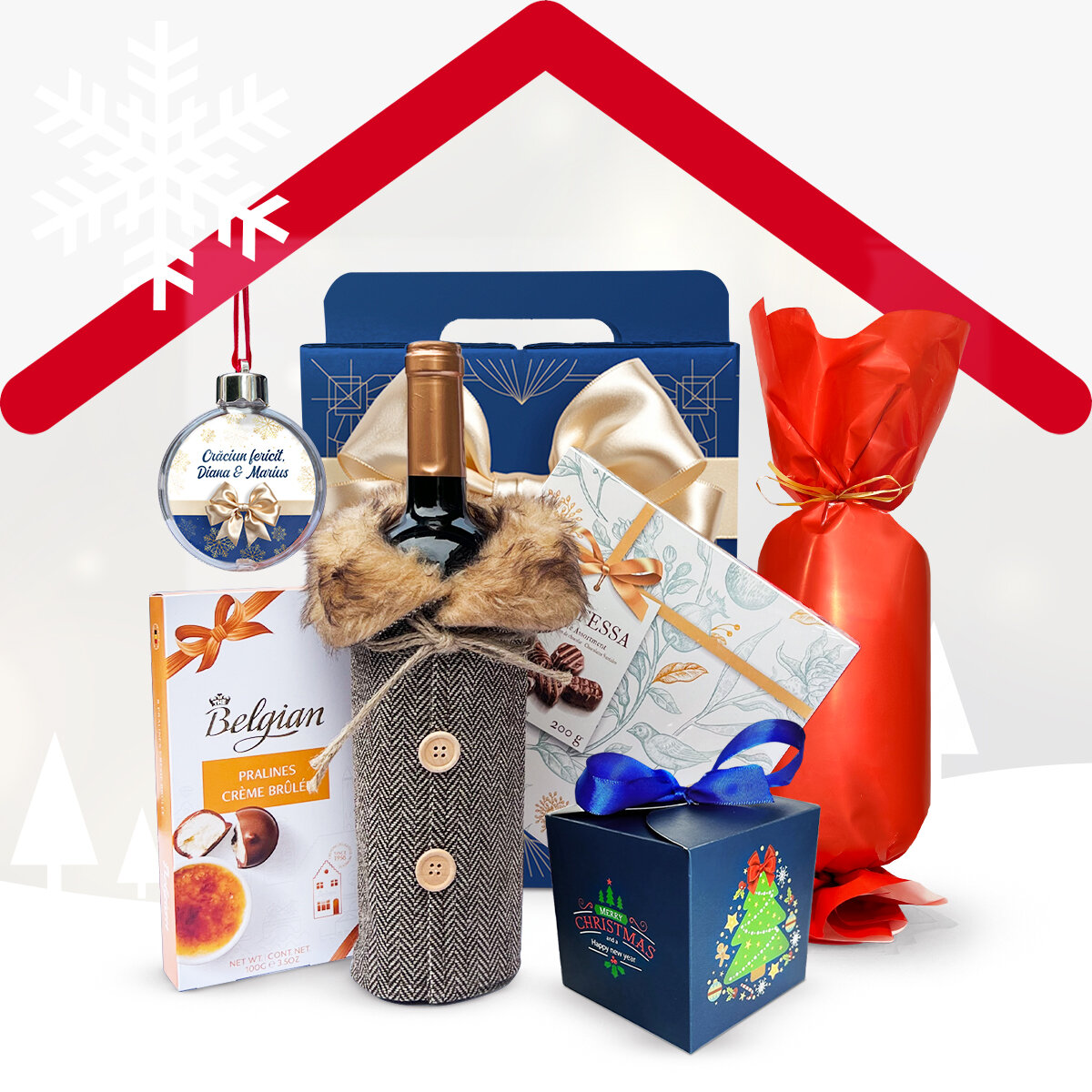 Cutii cadou cu produse personalizate