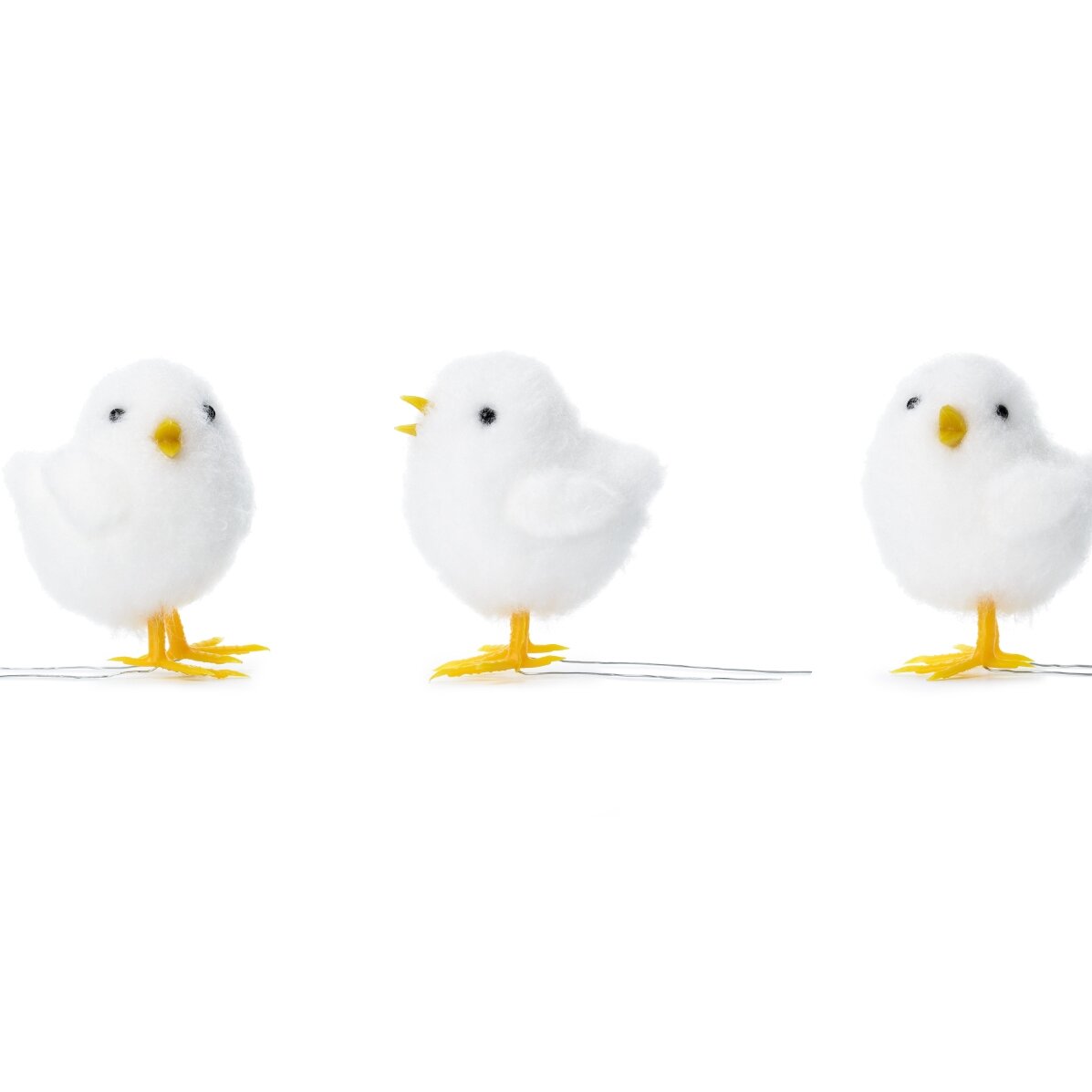 Cutiuță cu 9 pui decorativi de Paște 