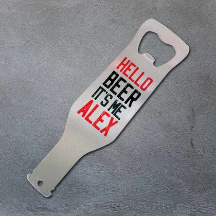 Desfăcător de bere personalizat - Hello Beer