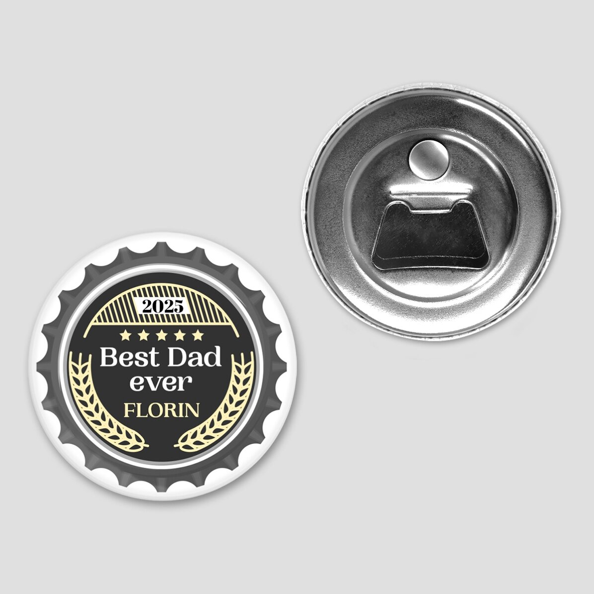 Desfăcător de sticle cu magnet personalizat cu text  - Cheers