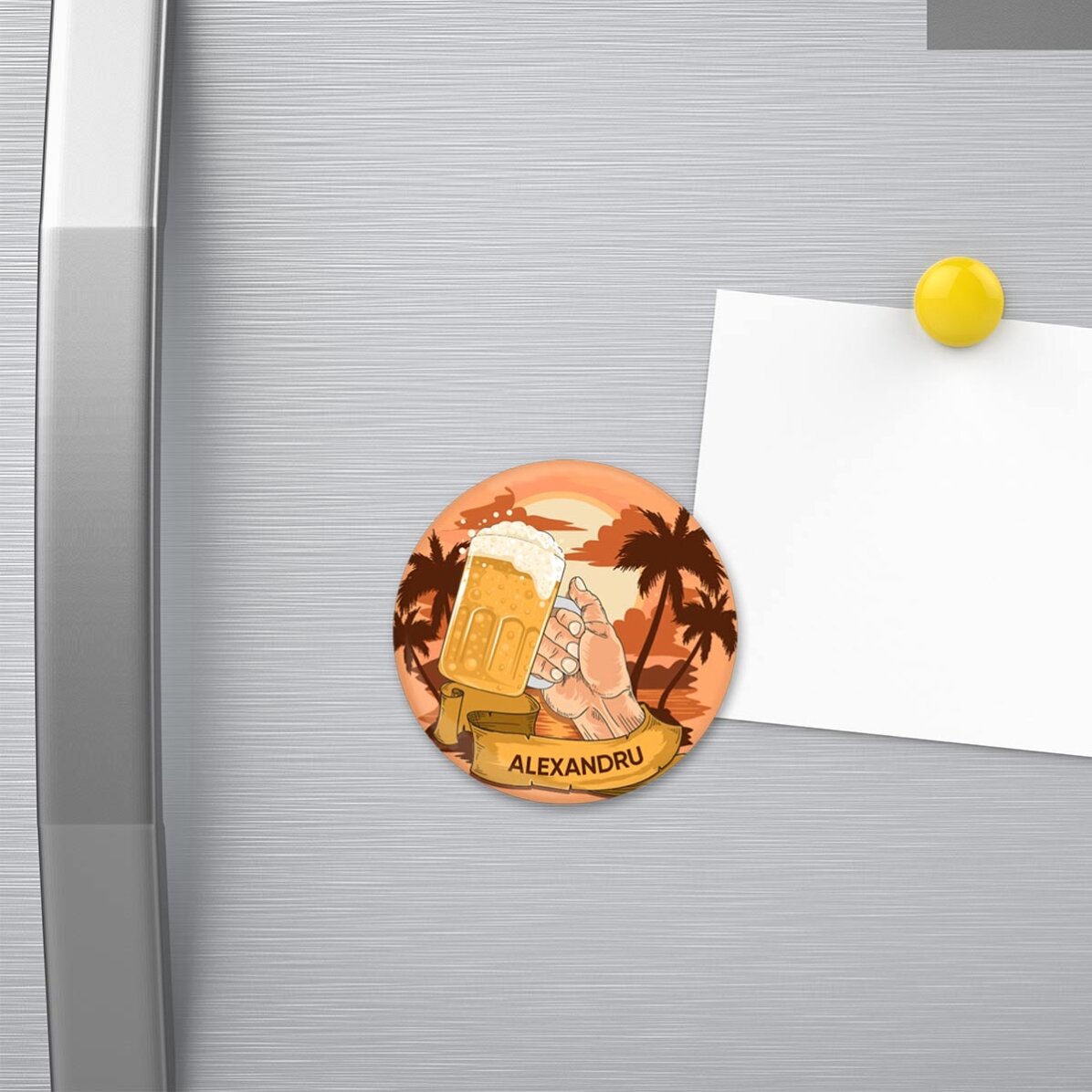 Desfăcător de sticle cu magnet personalizat cu text  - Vacanță