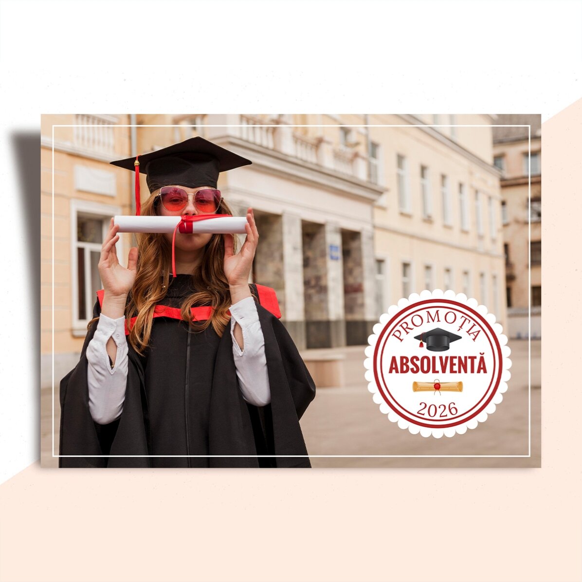 Diplomă personalizată cu poză și text - Momente de neuitat
