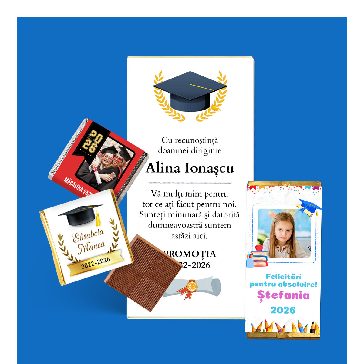 Dulciuri personalizate pentru absolvire