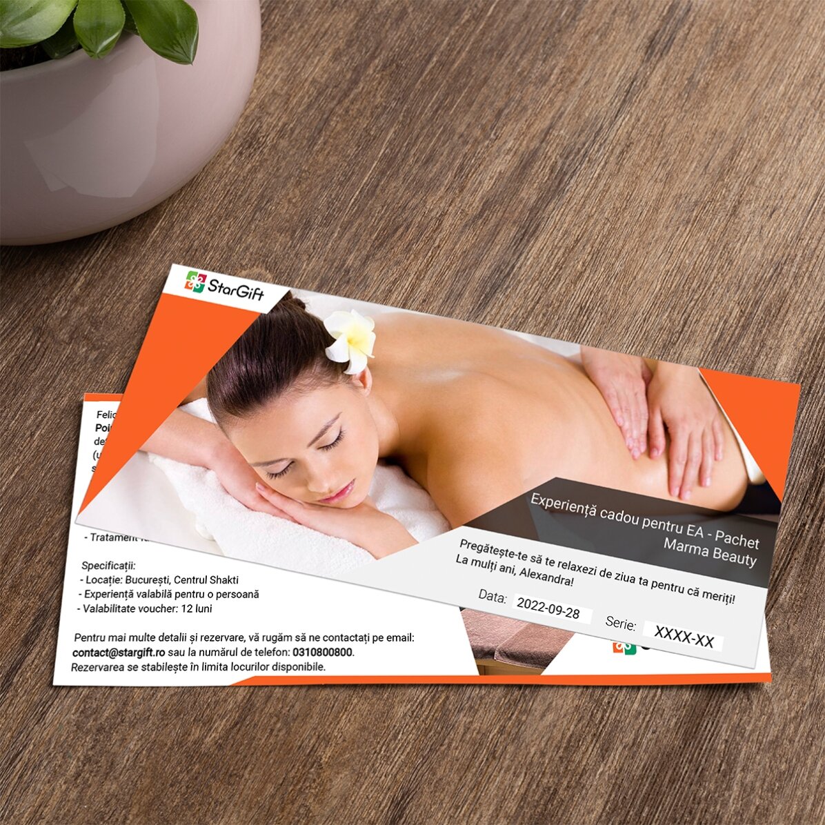 Experiență cadou pentru EA - Centrul Shakti - Pachet Marma Beauty 