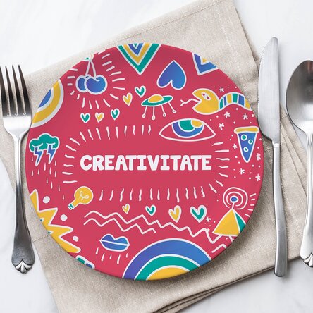 Farfurie personalizată cu text - creARTive