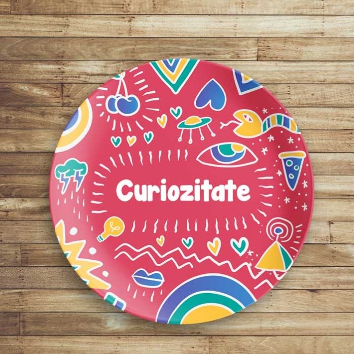 Farfurie personalizată cu text - creARTive