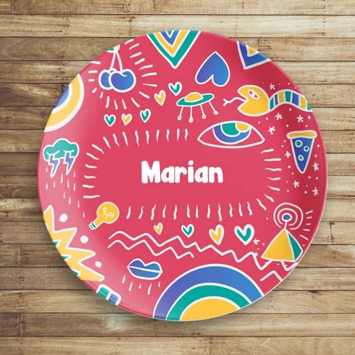 Farfurie personalizată cu text - creARTive