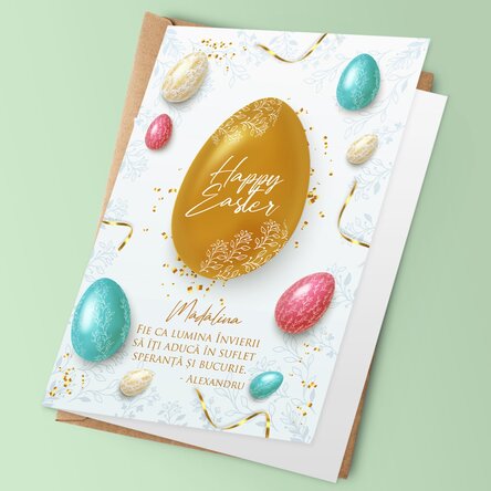 Felicitare personalizată cu text - Easter Wish