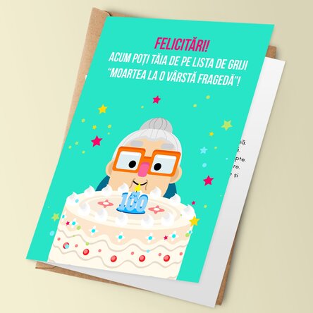 Felicitare personalizată cu text - Lista de griji