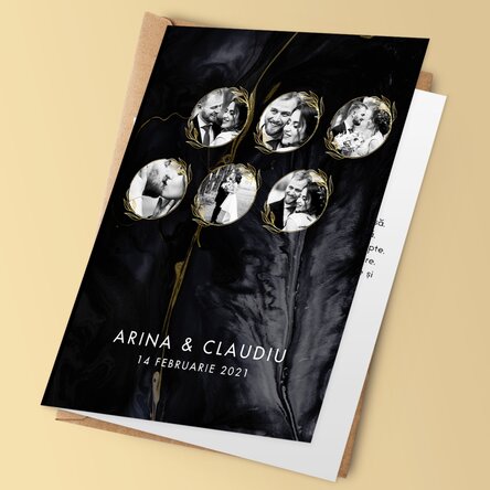 Felicitare personalizată cu text și 6 poze - Sweet memories