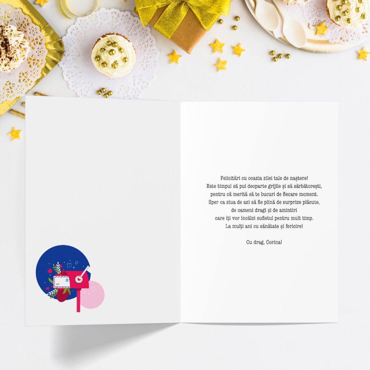 Felicitare personalizată cu text - Un super cadou