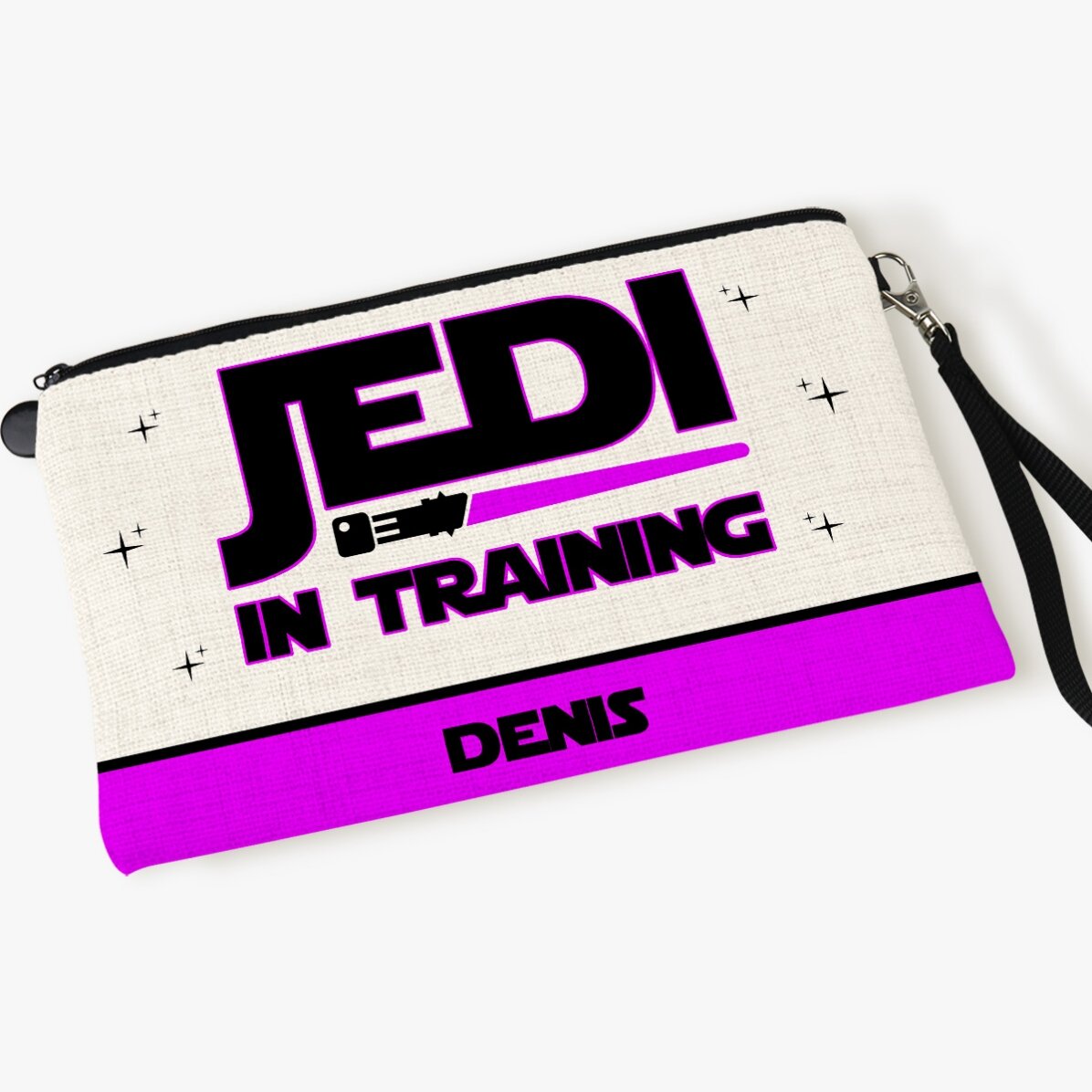 Gentuță pentru accesorii personalizată cu nume - Jedi in training