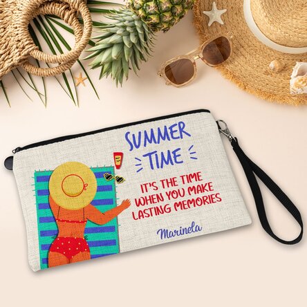 Gentuță pentru accesorii personalizată cu text - On the beach