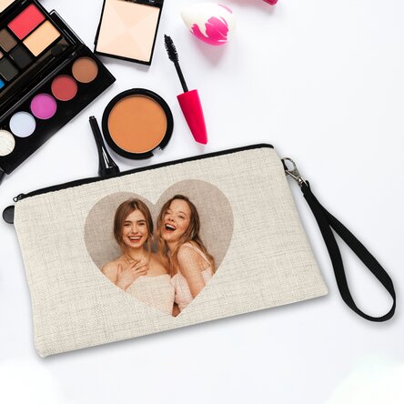 Gentuță pentru cosmetice personalizată cu o poză - Heart