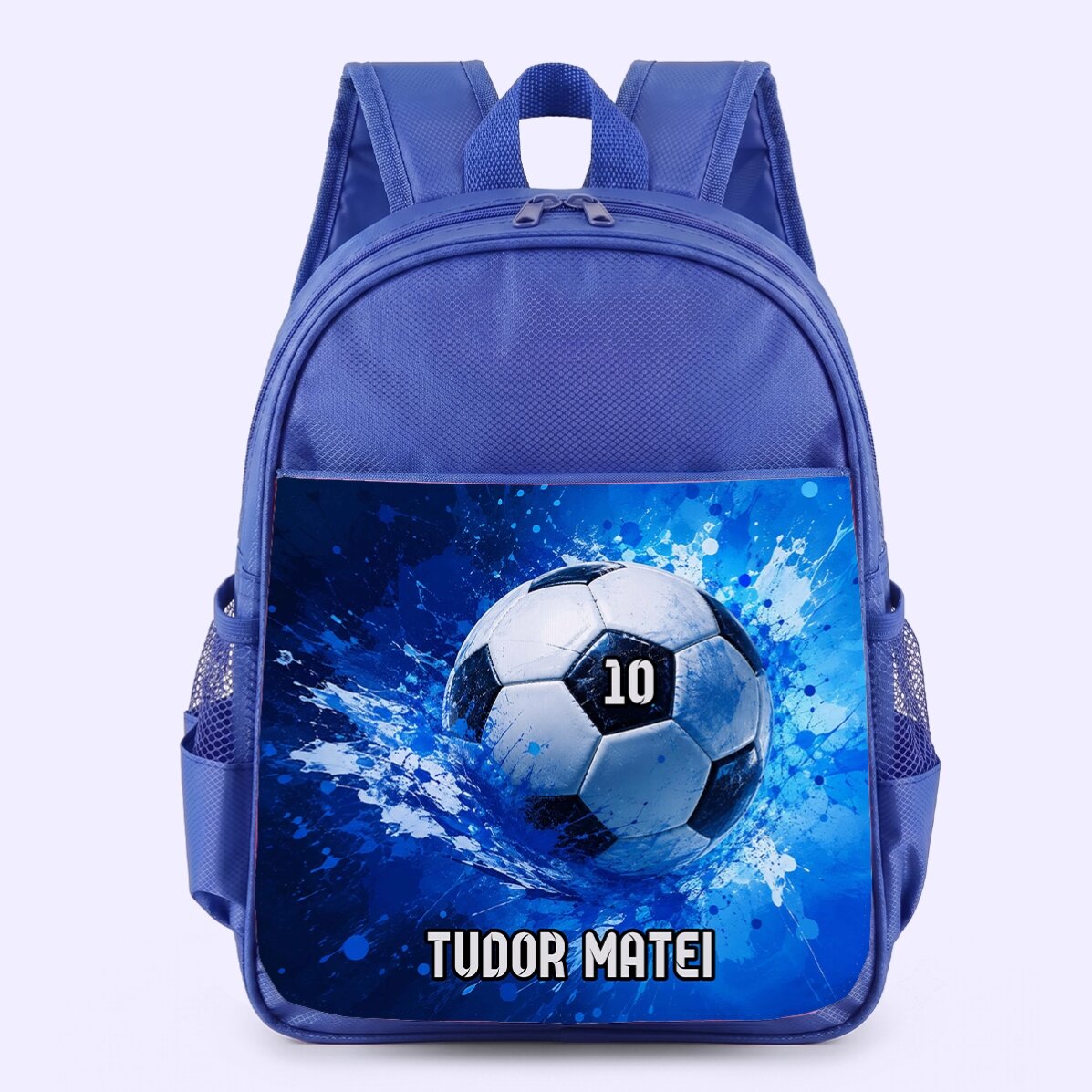 Ghiozdan personalizat cu text - Fotbal