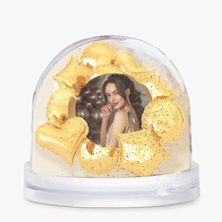 Glob de birou personalizat cu poză și text - Birthday balloons