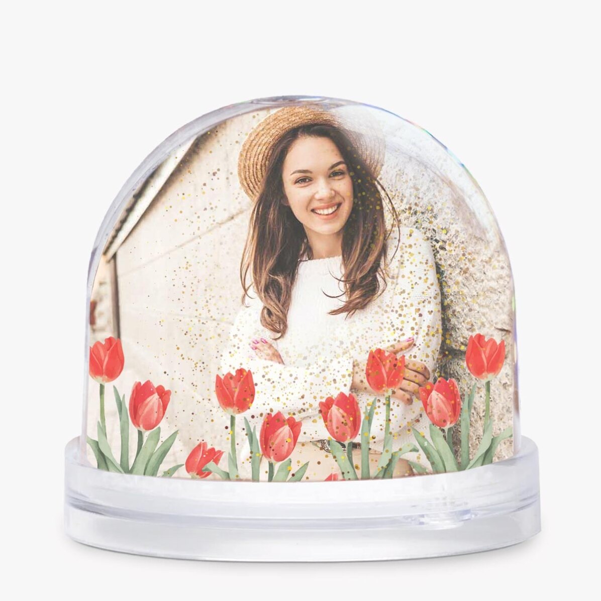 Glob de birou personalizat cu poză și text - O primăvară minunată cum ești tu