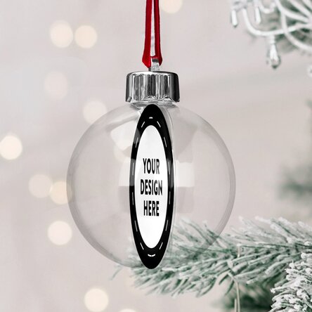 Glob transparent personalizat față-verso cu grafica ta