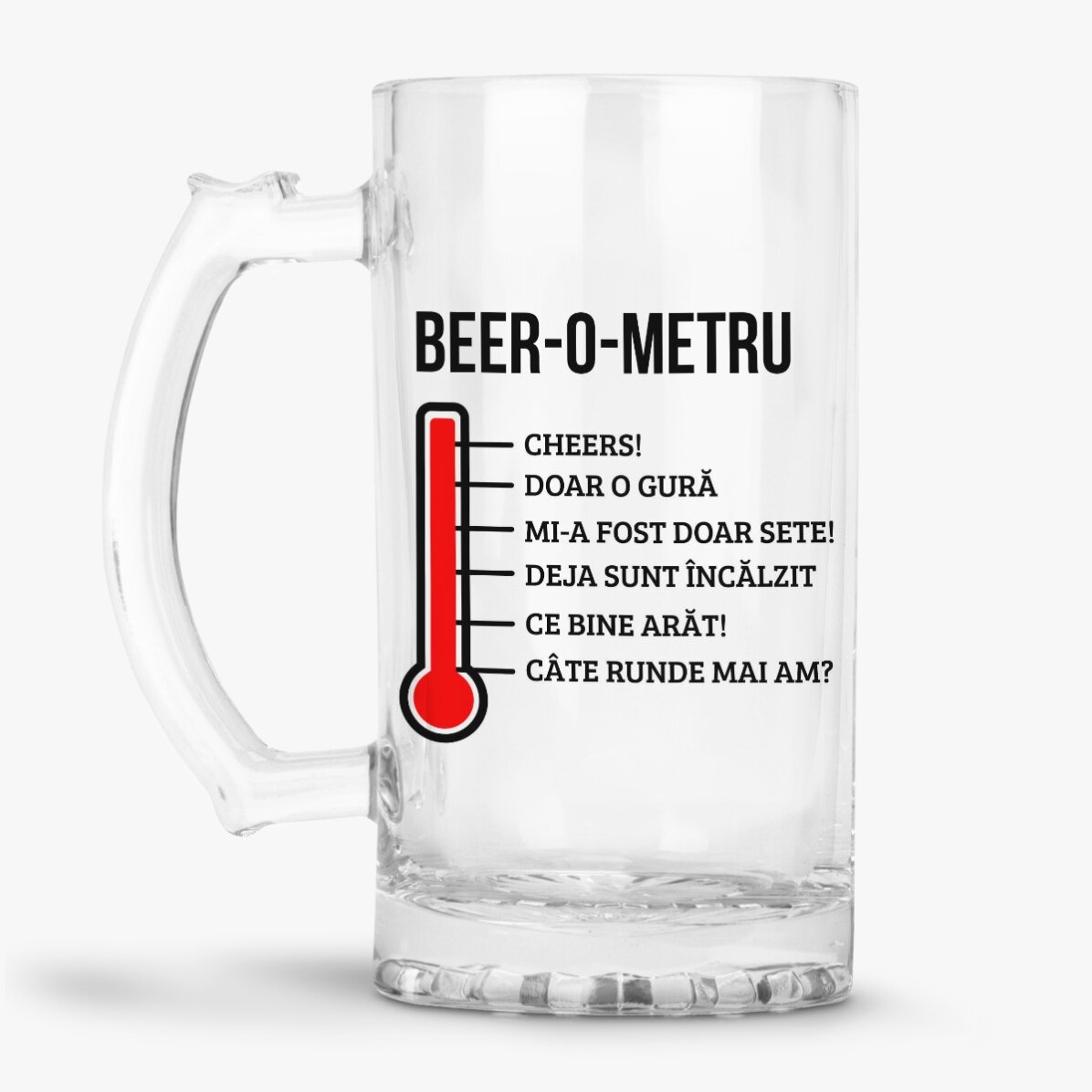 Halbă de bere personalizată - Beer-o-metru