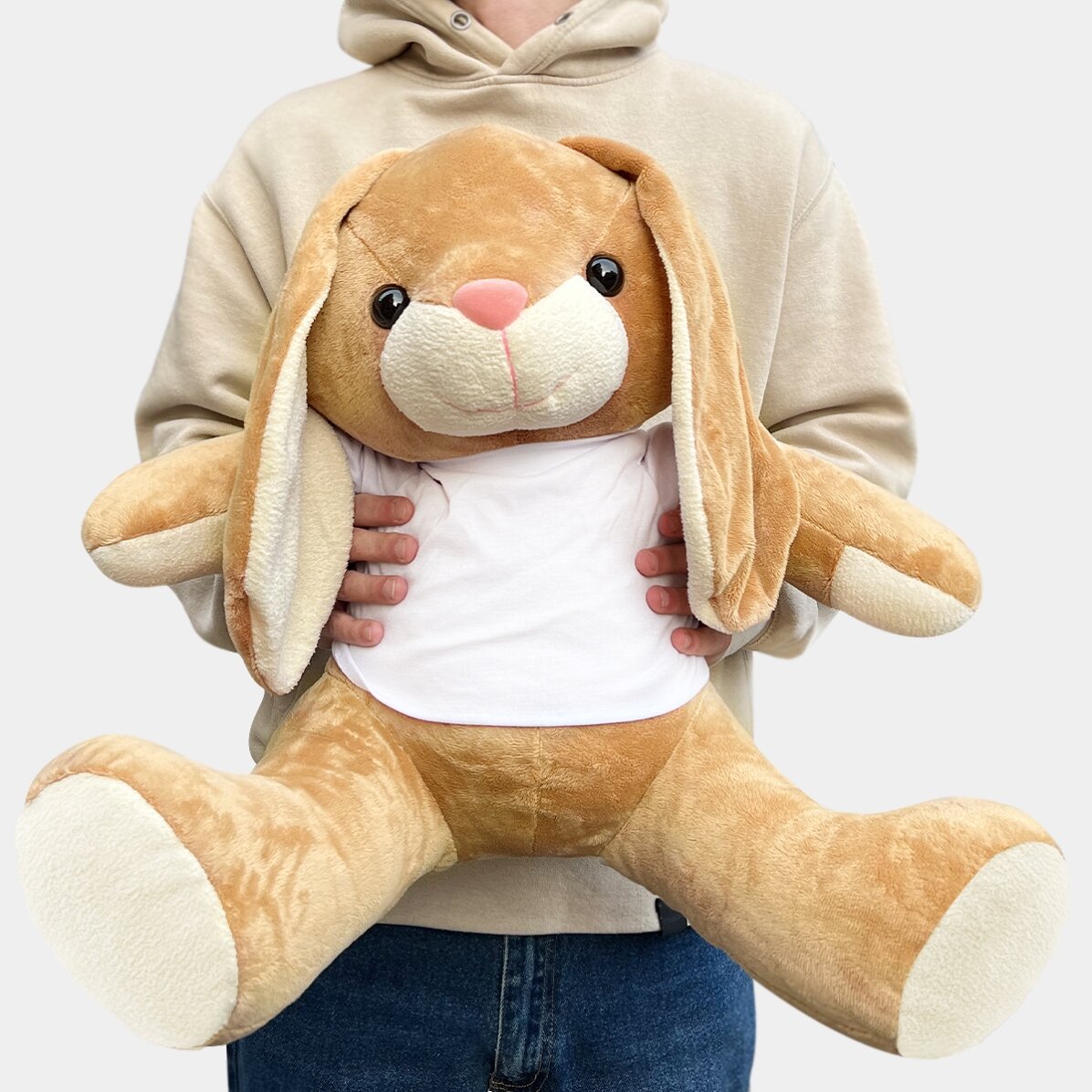 Pluș iepure personalizat cu text - Emoticons