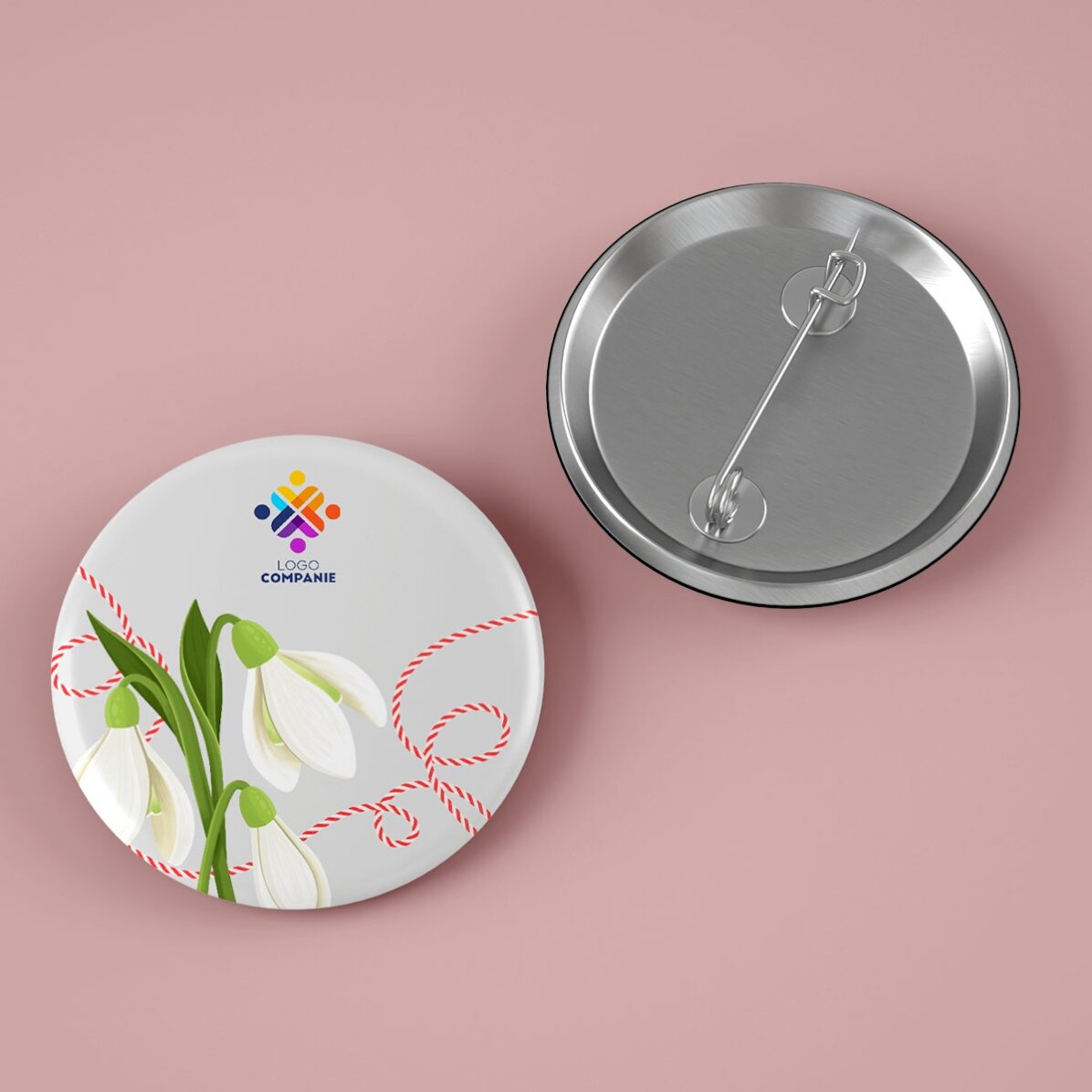 Insignă personalizată cu logo - Primăvară