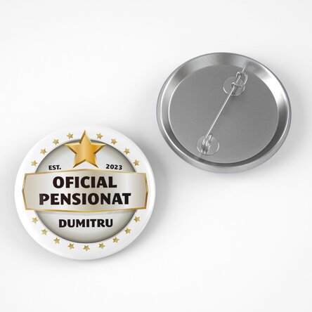 Insignă personalizată cu mesaj - Ești un star