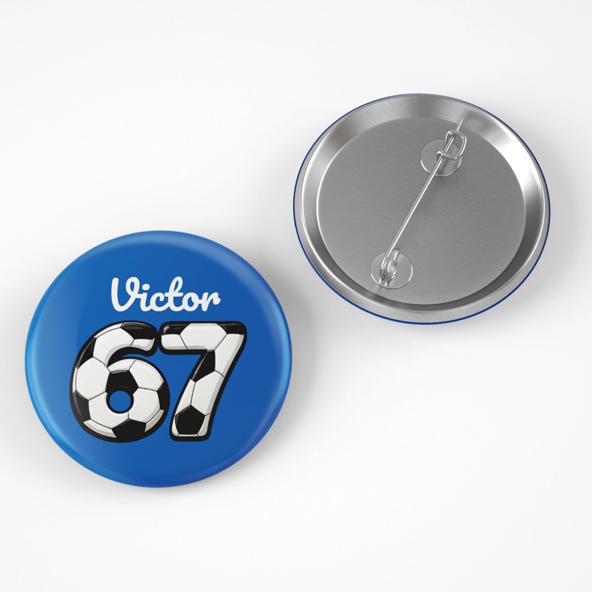 Insignă personalizată cu nume - 67 Six Seven Football