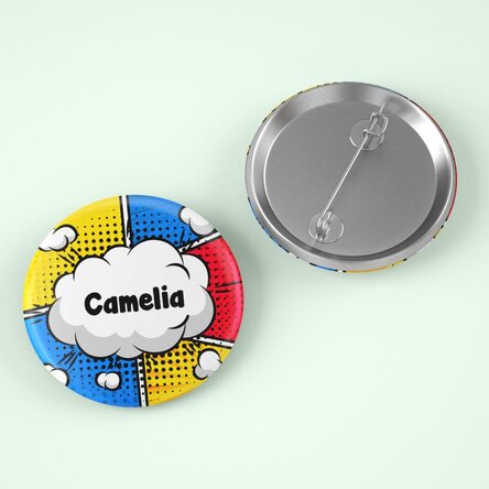 Insignă personalizată cu nume - Comics